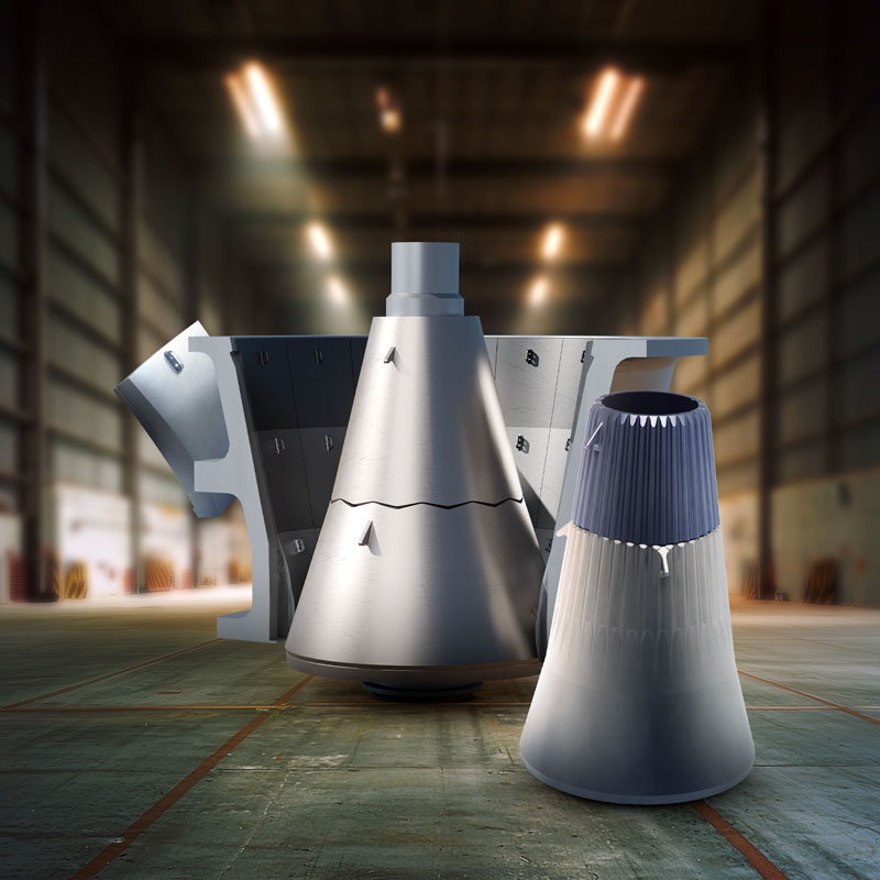 ME Elecmetal's Optimized Mantle and Concave Design Doubles Tonnage Processed by 50"x65" Primary Gyratory Crusher